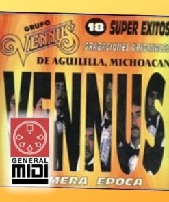 midi OLVIDATE DE MI del grupo Venus con linea melodica