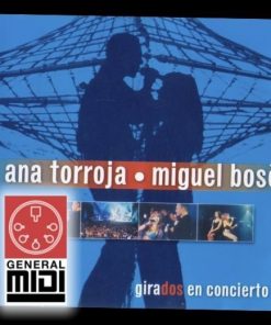 midi del tema CORAZONES de Miguel Bosé y Ana Torroja del album Girados en Concierto (con linea melodica)